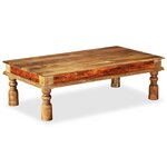 vidaXL Table basse Bois et de manguier 110x60x38 cm
