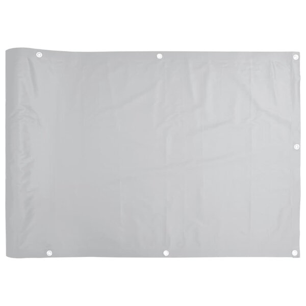 vidaXL Écran d'intimité de balcon gris 1000x75 cm PVC
