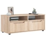 vidaXL Meuble TV VISNES chêne sonoma 100x40x38 cm bois d'ingénierie