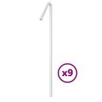 vidaXL Guirlande de sapin de Noël 320 LED bleu 375 cm