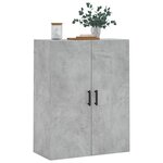 vidaXL Armoire murale gris béton 69 5x34x90 cm