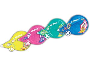 Roller correcteur jetable 'Scooter Paisley', assorti KORES