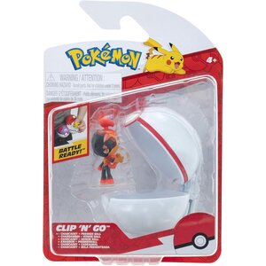 Jazwares PKW4148 - Pokémon Charbambin et Speed Ball Clip 'N' Go