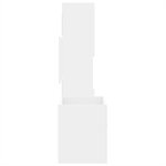 vidaXL Ensemble de meubles salle de bain 3 Pièces blanc bois d'ingénierie