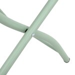vidaXL Chaises de jardin pliantes 2 Pièces Vert menthe 42x52x82 cm Acier revêtue de poudre