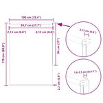 vidaXL Store enrouleur occultant largeur du tissu 95 7 cm polyester