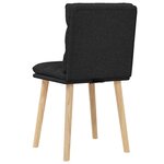 vidaXL Chaises à manger lot de 2 noir tissu