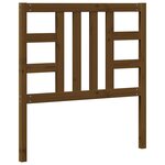 vidaXL Tête de lit Marron miel 96x4x100 cm Bois massif de pin