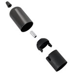 vidaXL Douilles de lampe 2 Pièces noir brillant E27