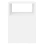 vidaXL Table d'appoint Blanc 30 5 x 30 x 45 cm Bois d'ingénierie