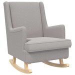 vidaXL Chaise à bascule Gris clair 62 x 80 x 85 cm Bouclé