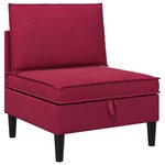 vidaXL Ensemble de meubles pour le salon 3 Pièces Bordeaux Velours