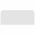 vidaXL Tables de chevet flottantes 2Pièces Blanc brillant Bois ingénierie