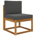 vidaXL Coussin de canapé d'extérieur 2 Pièces Anthracite Polyester