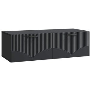 vidaXL Meuble TV mural Noir 98 x 41 x 30 cm Bois d'ingénierie