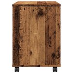 vidaXL Armoire à roulettes vieux bois 45x38x54 cm bois d'ingénierie