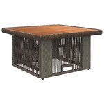 vidaXL Ensemble de salle à manger pour jardin 3 Pièces Gris et Gris foncé