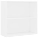 vidaXL Bibliothèque blanc 80x30x76 5 cm bois d'ingénierie