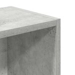 vidaXL Bibliothèque gris béton 31x24x77 cm bois d'ingénierie