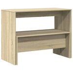 vidaXL Ensemble table à manger et bancs 3 Pièces bois d'ingénierie