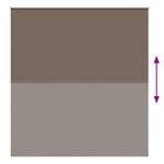 vidaXL Store enrouleur occultant 144 4 x 175 cm largeur du tissu 140 cm couleur café