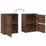 vidaXL Bibliothèque chêne marron 40x24x52 cm bois d'ingénierie