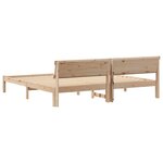 vidaXL Cadre de lit Marron 180 x 200 cm Bois massif en pin
