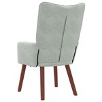 vidaXL fauteuil Gris clair 63 x 67 x 94 cm Velours