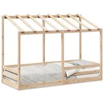 vidaXL Lit pour enfants avec toit 90x190 cm bois massif de pin