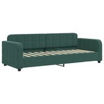 vidaXL Lit de repos sans matelas vert foncé 80x200 cm velours