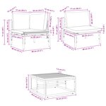 vidaXL Ensemble de canapé de jardin 14 Pièces Anthracite Acier
