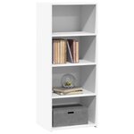 vidaXL Buffet haut blanc 50x41x124 cm bois d'ingénierie