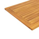 vidaXL Plateau de table 120x70x2 2 cm en teck massif
