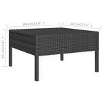 Salon de jardin meuble d'extérieur ensemble de mobilier 9 pièces avec coussins résine tressée noir 02_0018144