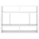 vidaXL Étagère murale Blanc brillant 75x16x55 cm Bois d'ingénierie