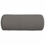 vidaXL Coussins d'accent 2 Pièces Gris clair Ø 15 x 40 cm