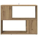 vidaXL Bibliothèque/Séparateur de pièce chêne artisanal 80x24x63 cm
