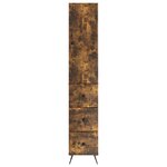 vidaXL Ensemble de Meubles 2 Pièces Chêne fumé 34 5 x 34 5 x 90 cm