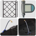 Jardinières vidaXL avec système d'irrigation 3 Pièces Marron