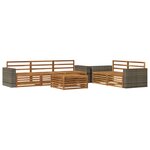 vidaXL Ensemble de canapés d'extérieur 6 pc Naturel