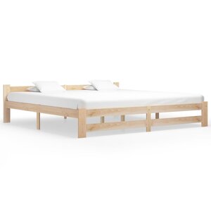 vidaXL Cadre de lit sans matelas bois massif de pin 200x200 cm