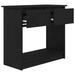 vidaXL Table console avec tiroirs noir 85 5x38 5x74 5 cm