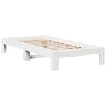 vidaXL Cadre de lit sans matelas blanc 100x200 cm bois de pin massif