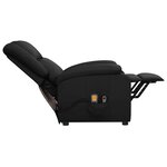 vidaXL Fauteuil Noir Similicuir