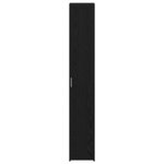 vidaXL Buffet Chêne Noir 30x42.5x185 cm Bois d'ingénierie