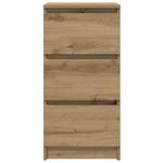 vidaXL Buffet chêne artisanal 37 5x35x76 cm bois d'ingénierie