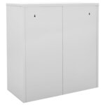 vidaXL Armoires à casiers 5 Pièces Gris clair 90x45x92 5 cm Acier