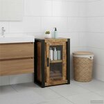 vidaXL Cabinet de Salle de Bain Marron Bois de manguier massif