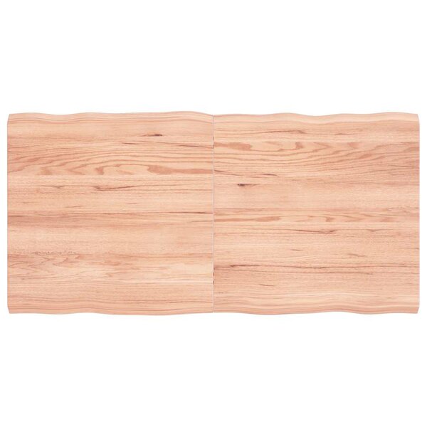 vidaXL Dessus de table bois massif traité bordure assortie