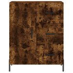 vidaXL Buffet haut Chêne fumé 69 5x34x180 cm Bois d'ingénierie